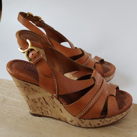 Chloe Shoes - Chloé, tan sandals,37.5